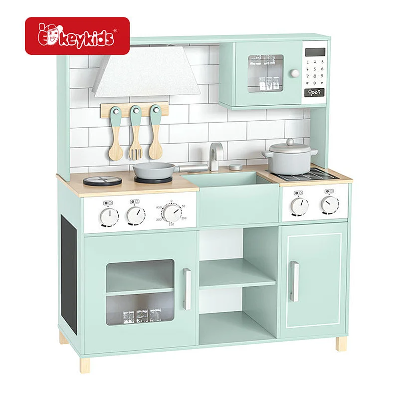 Role Play Toy Gift Wooden Kids Kitchen Playsets for Toddlers and Kids W10C974